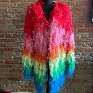 Shaggy multi colored sweater…